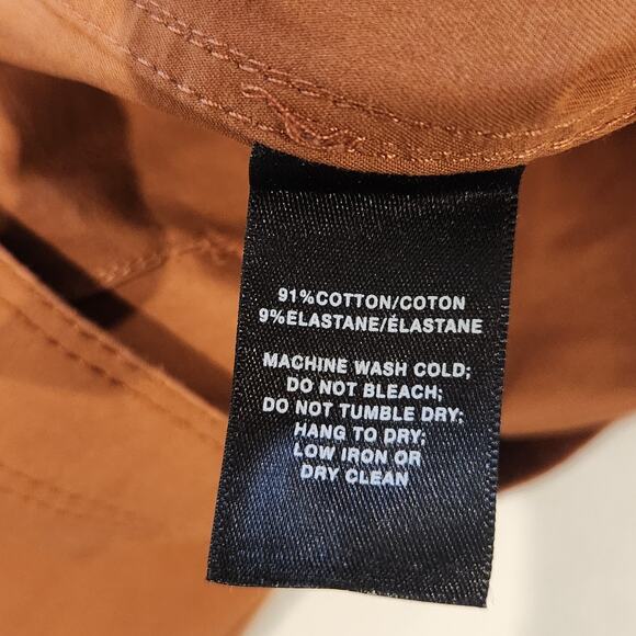 Lafayette 148 Brown High Rise Cropped Wide Leg Pants Size 10 Silent Luxury - Picture 8 of 13